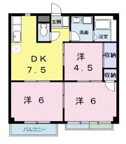 ドミール神明Aの間取り画像