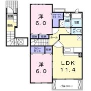 クリスタル Bの間取り画像