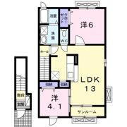 ラルジュの間取り画像