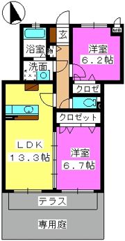 レジデンス・グリンダの間取り画像