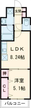 インフィールド枝光の間取り画像