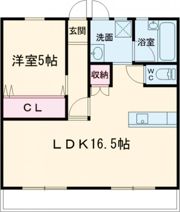 メゾン上岡田Bの間取り画像