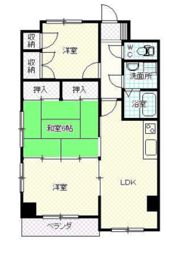 プランドール矢原の間取り画像