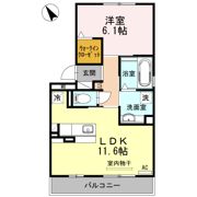 ハイツ岡崎柱 南棟の間取り画像