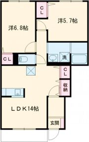 ルノール白浜Ⅰの間取り画像