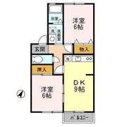 ローズアイランド Bの間取り画像