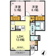 メゾン ド プリュネ Bの間取り画像