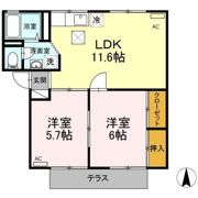 ノーブル清水 C棟の間取り画像