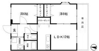プレイン野里の間取り画像