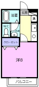 ハイツ鳥の実の間取り画像