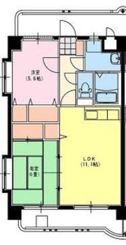 淀コーポⅢの間取り画像