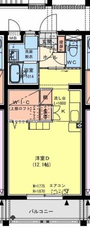 ファヴィオ博物館前の間取り画像