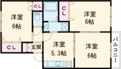 ウエストアネシス壱番館の間取り画像