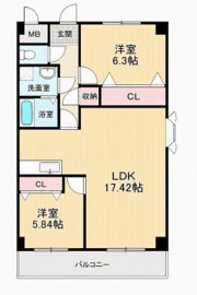 カーサ中野P1の間取り画像