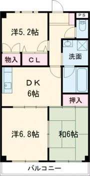 バードウェルマンションの間取り画像