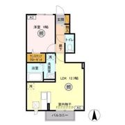 ティアラ Aの間取り画像