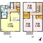 リースランドテクノ Bの間取り画像