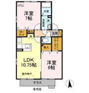 ハニービレッジⅡの間取り画像