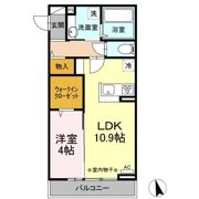 クレール渚 Sの間取り画像