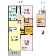 ボヌールの間取り画像