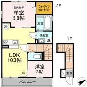 ふたつきハイツの間取り画像