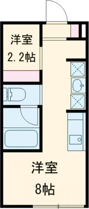 ヴィラ リヴィエールⅡの間取り画像