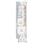 エステムプラザ名古屋駅前プライムタワーの間取り画像