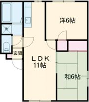 NORTH FIELD弐番館の間取り画像