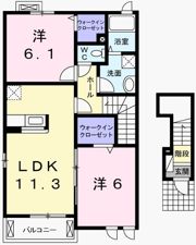 サニーレジデンス御着Aの間取り画像