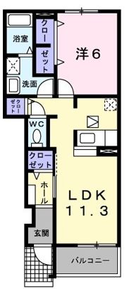 ラフレシール・Tの間取り画像