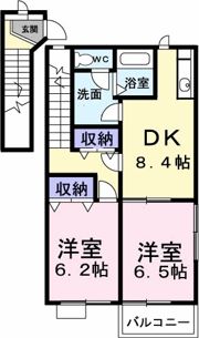 メゾンディオール Aの間取り画像