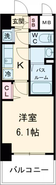 プレサンスジェネ新神戸ステーションフロントの間取り画像