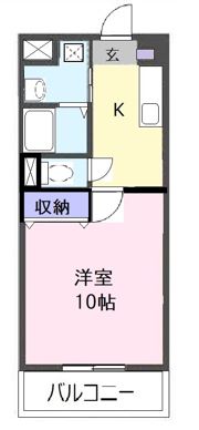 メゾンモンマルトル西古河の間取り画像