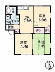 セントラルヴィレッジ A棟の間取り画像