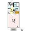 パセオ開成 Aの間取り画像