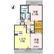 レイクサイド Bの間取り画像