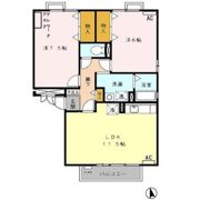 セレッソガーデン Bの間取り画像