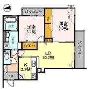 ガーデンパレス箕面 Bの間取り画像