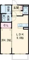メゾンシュクレの間取り画像