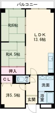 AuroraCourt大東の間取り画像