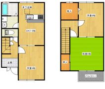【大町東】レジデンス川本A棟の間取り画像