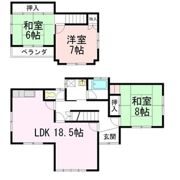 柴田貸家(貴船)の間取り画像