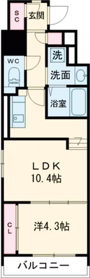 ドゥーエ千種の間取り画像