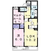 カーサ ニシムラの間取り画像