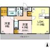 エスポアール・タカムラⅢ B棟の間取り画像