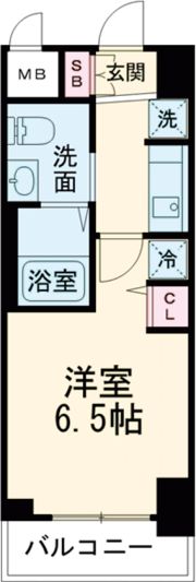 エステムコート神戸ハーバーランド前Ⅴアクアの間取り画像