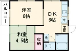 二葉荘の間取り画像