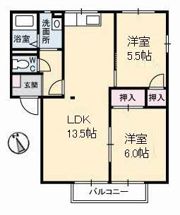 サンハイツ幕山 A棟の間取り画像