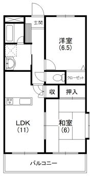 フェリス 南平の間取り画像