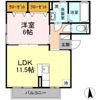 D-Room三百人町 Bの間取り画像